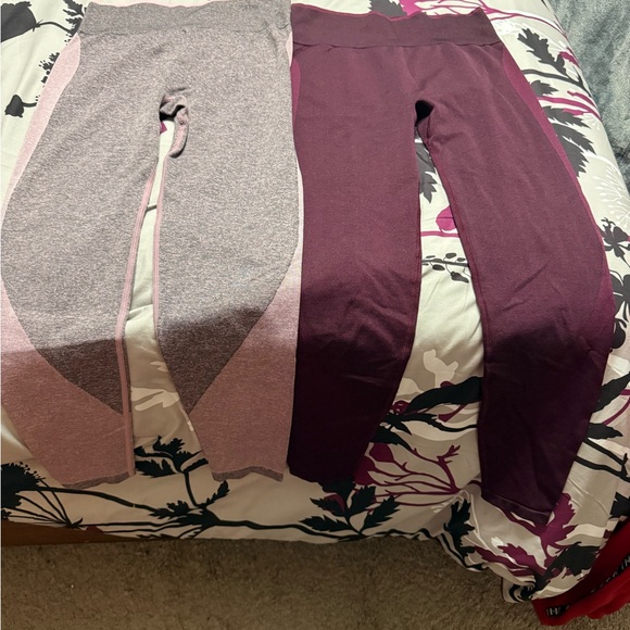 PINK Victoria’s Secret Seamless Leggings Bundle Size M High Rise - Picture 2 of 8